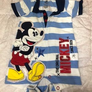 Mickey Mouse short sleeve onesie